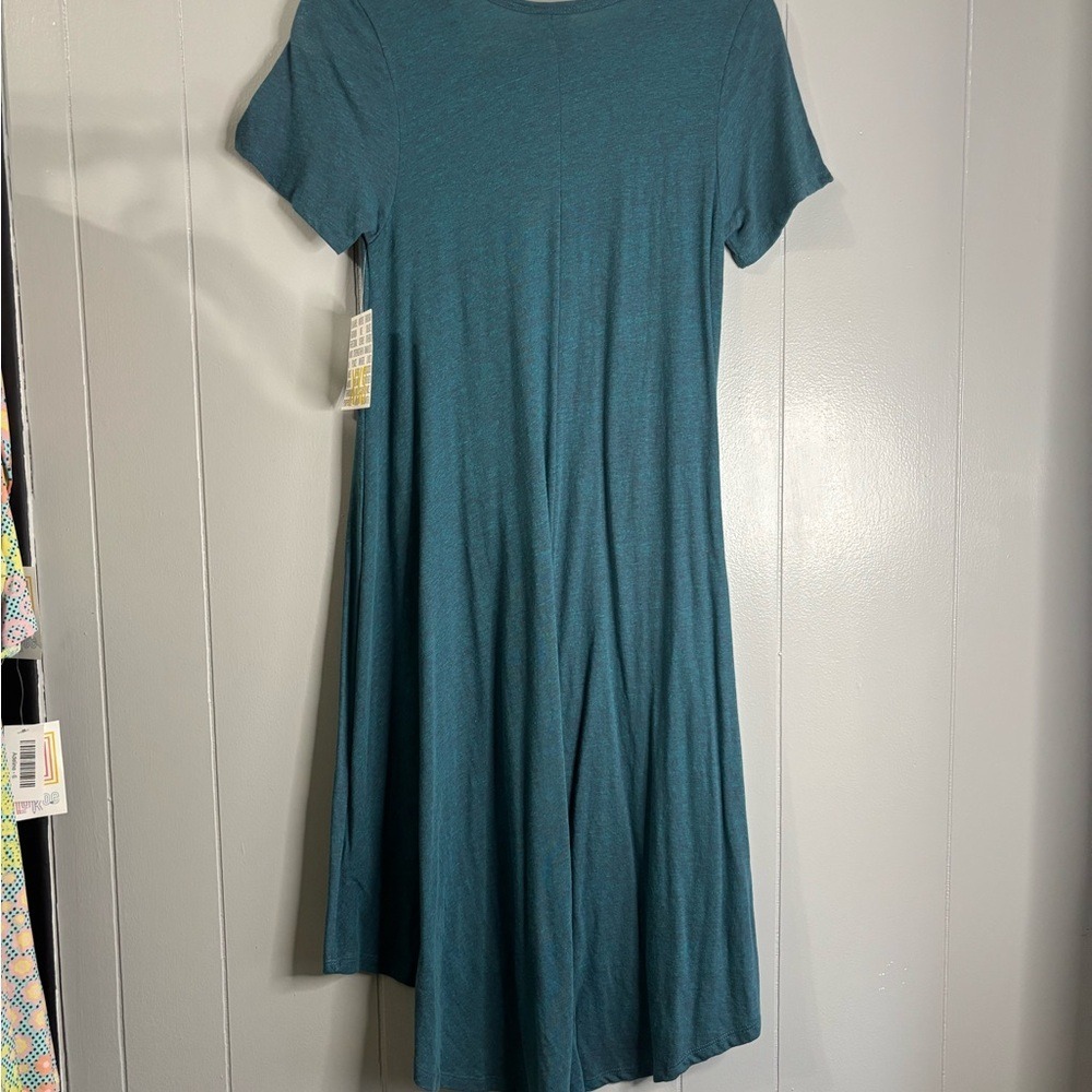 Wicked Cute LuLaRoe Teal/Black Dress | XXSMALL | BNWT | Prefect For Any Occasion - Picture 5 of 5